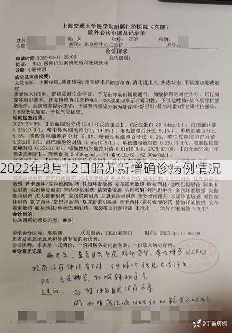 2022年8月12日昭苏新增确诊病例情况