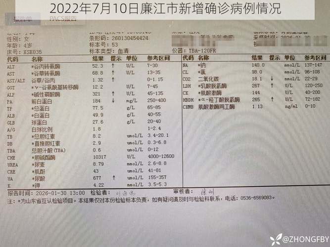 2022年7月10日廉江市新增确诊病例情况