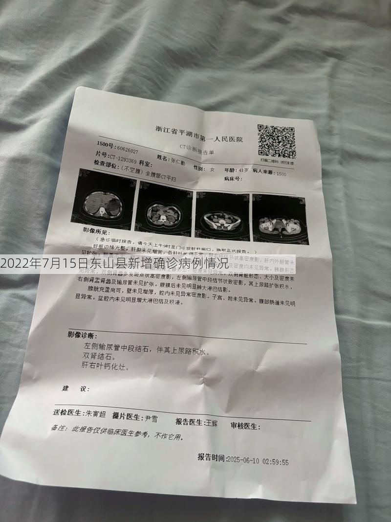 2022年7月15日东山县新增确诊病例情况