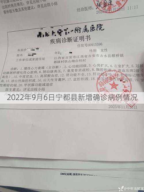 2022年9月6日宁都县新增确诊病例情况