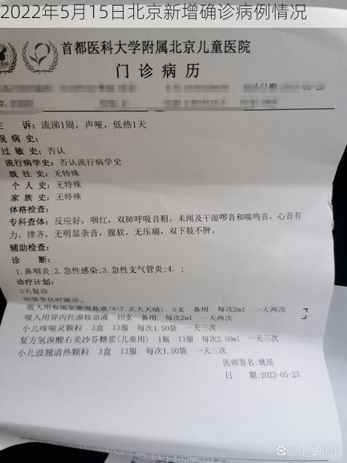 2022年5月15日北京新增确诊病例情况