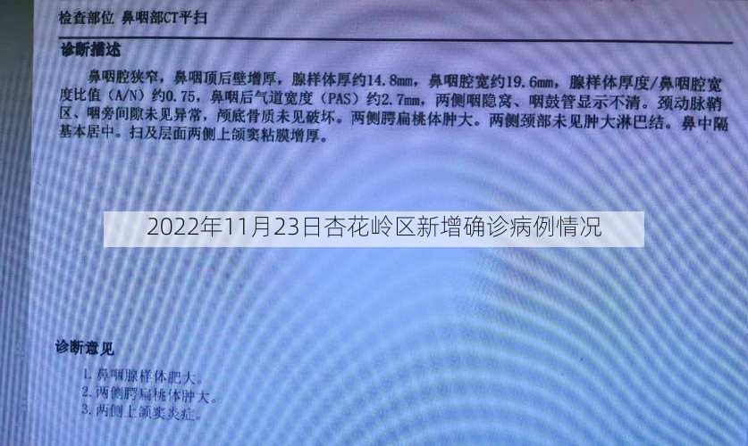 2022年11月23日杏花岭区新增确诊病例情况