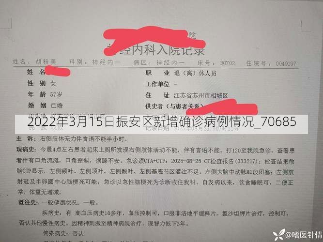 2022年3月15日振安区新增确诊病例情况_70685