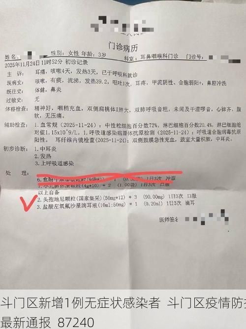 斗门区新增1例无症状感染者  斗门区疫情防控最新通报_87240