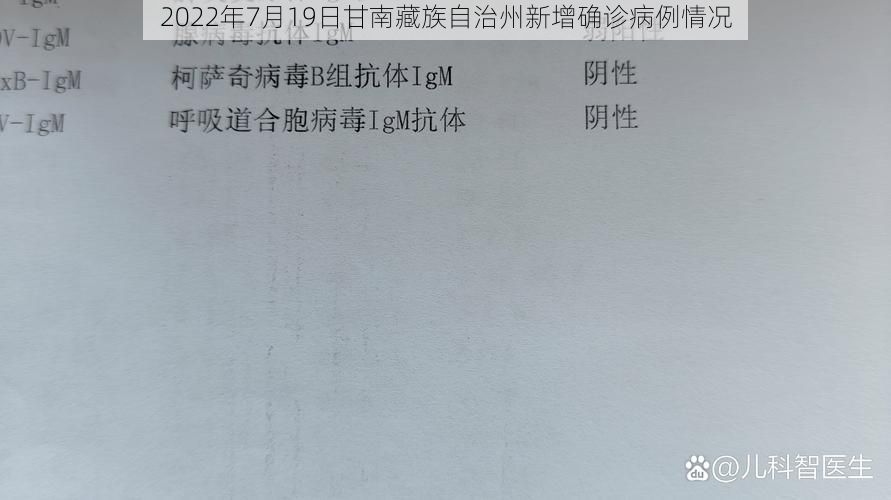 2022年7月19日甘南藏族自治州新增确诊病例情况