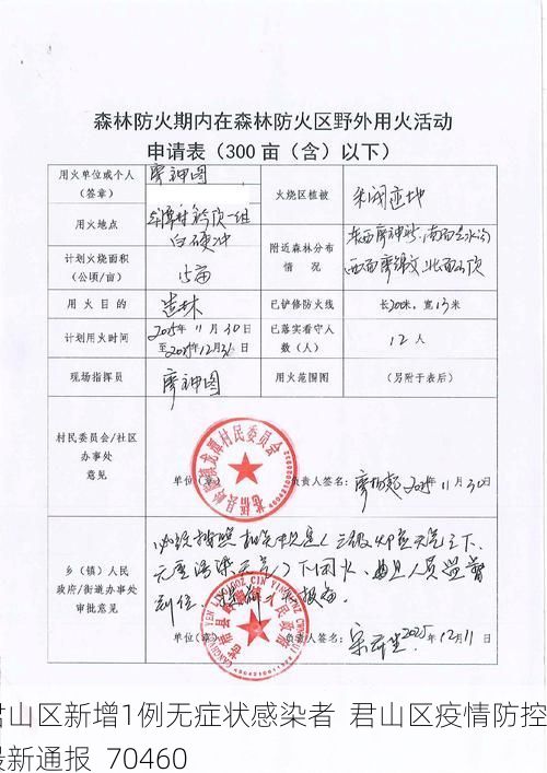 君山区新增1例无症状感染者  君山区疫情防控最新通报_70460