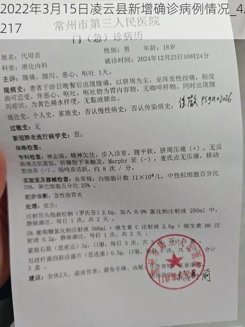 2022年3月15日凌云县新增确诊病例情况_42217